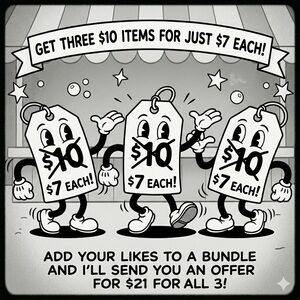 Bundle three $10 items and get them for just $7 each!